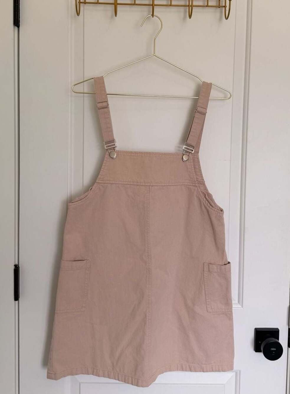 Altar'd State Blush Pink Cotton Overall Pinafore Dress
